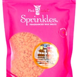 BEACH BUM by PINK ZEBRA SOY WAX SPRINKLES **ORANGE FLOWER and AMBER ** 3.75oz